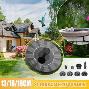 New Mini Solar Water Fountain Pool Pond Outdoor Solar Powered Fountain Bird Baths Waterfall Fountain Garden Supplies Decoration