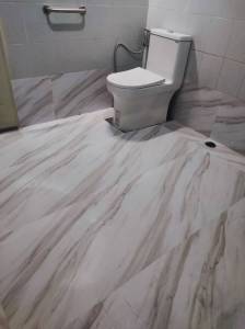 วอลเปเปอร์ติดพื้น ลายอาหรับ ขนาดกว้าง60x300เซน กันลื่น กันน้ำ มีกาวในตัว ติดง่าย หนาทน ลอกออกไม่ทิ้งคราบ แถมฟรีแผ่นรีด สติ๊กเกอร์ติดพื้น วอลเปเปอร์ติดผนัง สติกเกอร์ติดผนัง Wallpaper Sticker PVC