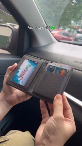 Slim Leather Bifold Wallet for Men | Ultra-Thin Black ID Card Holder with Coin Pocket License card holder Coin Purse