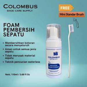 [READY] Colombus Foam Pembersih Sepatu Original Wangi BubbleGum - Colombus Foam Shoes Cleaner