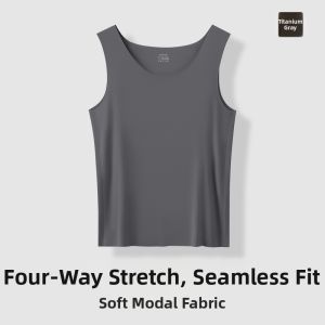 Joomuu | Traceless Modal Ice Silk Tank Top For Elderly Men Light Weight