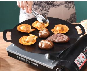 Korean BBQ grill plate with handle