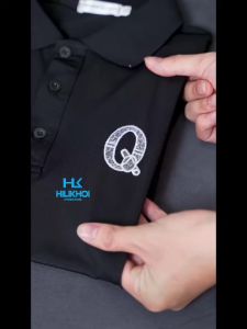 Áo Polo thêu logo Q lịch lãm sang trọng - HiLiKhoiStore