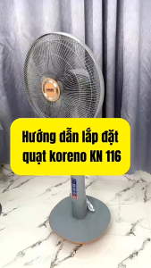 Quạt Cây điều khiểnQuạt đứng quạt Koreno sang trọng động cơ êm ái  bảo hành 2 năm