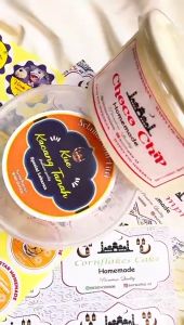 2-4 Arjuna Sticker Print Label Hampers Cookies Lebaran Idul Fitri Stiker Bulat Toples Kue Kering