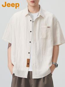 Jeep | Summer Loose Casual Mens Short Sleeve Shirt