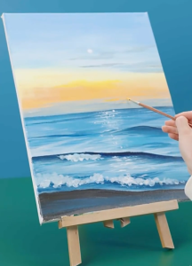 Stretched White Art Canvas for Painting | Wooden Frame Cotton Board DIY Picture Poster | Drawing Art Supplies SG