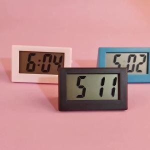 Small Battery Operated Digital Clock Compact LED Display for Desk Wall Shelf Kitchen Classroom Office & Bedroom