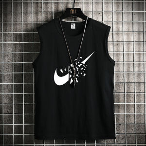 Extra Large Size Pure Cotton Fat Man Vest plus Size plus Size Sleeveless Basic Sports Fat Mens Crossbody Undershirt Summer