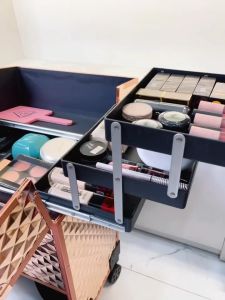 Cốp Vali Kéo Đựng Đồ Làm Nail - Make Up Vân Kim Cương 3D