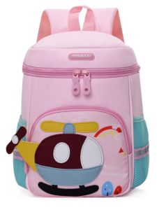 Balo Trẻ Em Hình Máy Bay Dễ Thương Cho Bé Gái 3-6 Tuổi Có Khóa Kéo Ngực Balo Học Sinh Nhẹ Cho Bé Trai Và Bé Gái