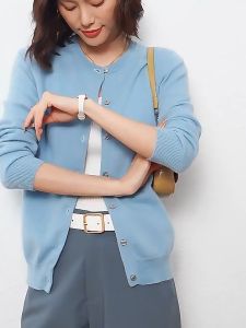 🌷พร้อมส่ง 2XL🌷 เสื้อคลุม [ คาร์ดิแกน คอกลม อก42นิ้ว ] เสื้อคอกลม Cardigan ไหมพรมกระดุมหน้า สไตล์โรแมนซ์ แบบใหม่ ผ้านิ่มสุด ถูกสุด ผ้าดีเว่อร์