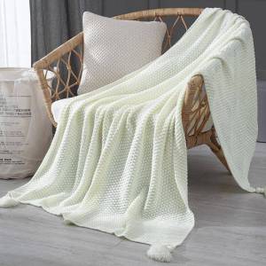 Office Sleep Air-Conditioning Nordic Style Knit Blanket