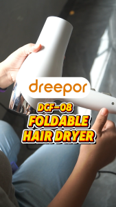 Dreepor Hot/Cold Hair Dryer Blower Super Professional Low Noise Design 1500 Travel Blower Pet Hair Dryer Foldable