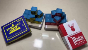 12pcs in 1box blue billiard Chalk  Pool Cue Chalk  Original Snooker Billiard Chalk ，Master billiard Chalk Tahan lama