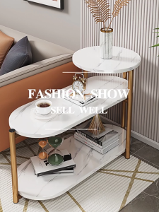 【2025 NEW】XUXU ตู้ข้างโซฟา ช่องเก็บของสามชั้นแบบใหม่ พื้นที่เก็บของเพิ่มขึ้น ฐานแข็งแรงทนทานยิ่งขึ้น แผงหนาขึ้น โต๊ะข้างโซฟาในห้องนั่งเล่น