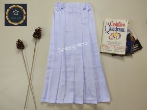 Rok SD / SMP/ SMA Putih Rempel Bahan Elemen