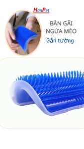 Bàn gãi ngứa cho mèo Orgo gắn tường Kiêm Dụng cụ chải lông cho mèo