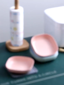 11pcs/set Snack Plate Wheat Straw Fruit Plate Spit Bone Dish Snack Dish Dessert Plate Sauce Seasoning Dish