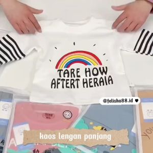 BAJU KAOS LENGAN PANJANG ATASAN ANAK COWOK CEWEK IMPORT BISA COD