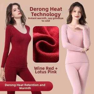 MsPai | Lucky Year Warm Heating Underwear Set Red