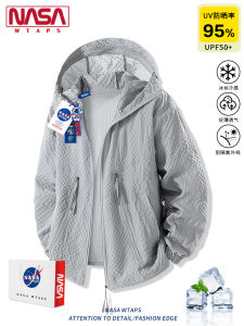 NASA WTAPS American Style Thin Ice Silk Mens Summer New UV Protection Clothing Anti-Ultraviolet Windbreaker Jacket