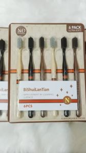 [Bộ 6  chiếc] Bàn chải đánh răng cao cấphọa tiết sang trọng siêu mềm mịn ưa nhìn dành cho người lớn - AnNa