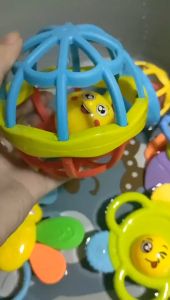 Baby Chew Rubber Bell Set Toy Soft Rubber Hand-held Ball Toy 10Pcs