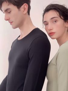 🇲🇾FELLO Set Men Women Winter Autumn Thin Inner Wear Warm Cotton Thermal Long Johns Light Velvet男女纯棉保暖衣