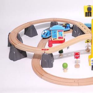 Portable Assembled Railway Track Blocks Intelligence Development Toy