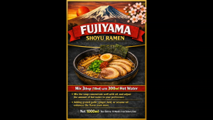 FUJIYAMA Authentic Japanese Shoyu Ramen Soup Concentrate Soy Sauce Ramen Soup Base 1000ml / 200ml
