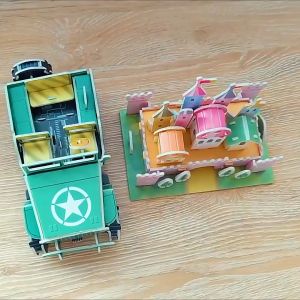 Puzzle DIY 3D Castle Farm Zoo Foam Mainan Edukasi Anak DCA1767