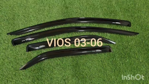 กันสาด คิ้วกันสาด คิ้ว คิ้วประตู ดำทึบ โตโยต้า วีออส Toyota Vios 2003 2004 2005 2006 ใส่ร่วมกันได้ A