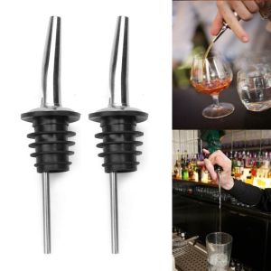 3pcs Stainless Steel Stopper Bottle Wine Olive Oil Pourer Dispenser Spout Bottle Bartender Bar Tool