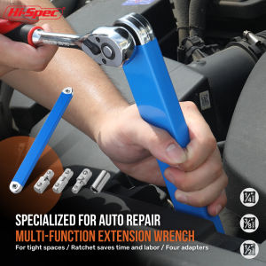 Offset Ratchet Torque Extension Wrench Set Mechanical Tools Car Spanner Socket Wrench Set Hand Tools Square Drive Adapters Tools
