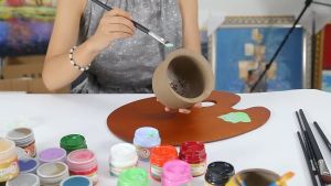 สีเพ้นท์อะคริลิค สีเพ้นท์เสื้อผ้า สีเพ้นท์ร้องเท้า สีเพ้นท์ผ้า มีทุกสี 100มล