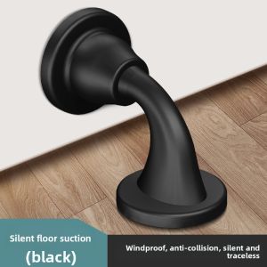MONLEYTA | German Silicone Door Stop No Drilling Bathroom Special Strong Magnetic Anti Collision Fixed Floor Mount Door Holder