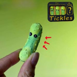 3D พิมพ์ของเล่นแตงกวา Joint Movable แตงกวาผักชุดหัตถกรรมเครื่องประดับตกแต่ง Desktop Home Figurines รูปปั้นของขวัญ