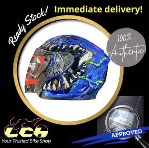 MT LIMITED EDITION HELMET Vernon Kraken Gloss Blue base