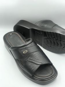 Dép nam trung niên da bò cao cấp THÀNH ĐẠT dép đế cao trung niên U50