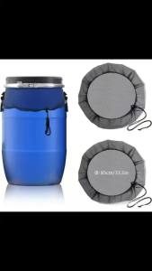 Rain Barrels Screen Water Bucket CoversRainwater Collector Tank Net CoverRain Water Collection Bucket Netting with Drawstring