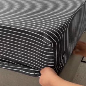 Abraca Dabra Minimalist checked sheets Hight Quality 800TC Fitted sheet Bedsheet Pillowcase Single Queen King Size Bedding