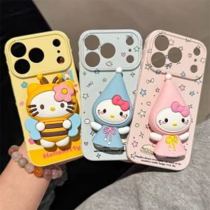 For Cute bee Kitty cat bracket is suitable for Huawei MATE80PRO mobile phone case nova15pro niche h260705