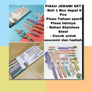 pisau dapur  6 in1 serbaguna