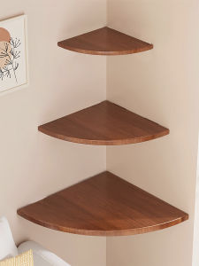 No-drilling Corner Decorative Shelf for Books and Kitchen
