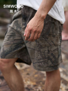 Simwood | Loose Vintage Faded Cargo Shorts