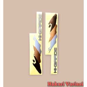 Stiker HI GRADE LAMA sepasang kanan dan kiri mobil isuzu panther minibus higrade versi lama sticker