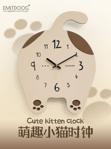 นาฬิกาติดผนัง EMITDOOG แบบเรียบง่ายและโมเดิร์น สำหรับห้องเด็กและห้องนั่งเล่น ดีไซน์สร้างสรรค์และทันสมัย