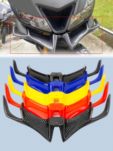 สปอยเลอร์หน้าทรงปีกเป็ดสำหรับมอเตอร์ไซค์ ลิ้นแอโรไดนามิก ABS (ซูซูกิ/ฮอนด้า/ยามาฮ่า/บีเอ็มดับเบิลยู/ไทรอัมพ์/ฮาร์เลย์-เดวิดสัน) สำหรับรถแข่ง