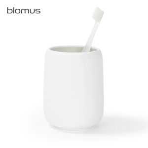Blomus Ceramic Toothbrush Cup Simple Stylish Bathroom Wash Cup Family Dental Care Water Cup Brush Teeth Cup High Aesthetic Value